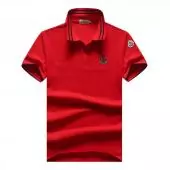 moncler tee shirt m-3xl pas cher polo badge embroidered isp rouge